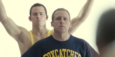 Channing Tatum and Steve Carell in Foxcatcher