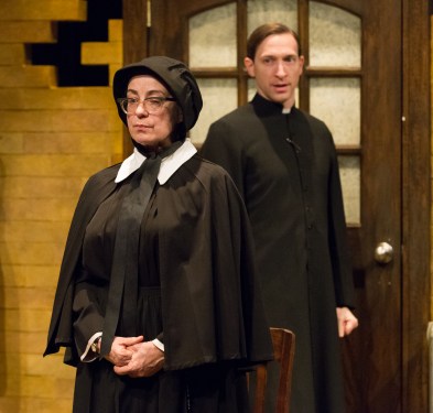 Mary Martello and Ben Dibble in Doubt (Lantern Theater -- photo by Mark Garvin)