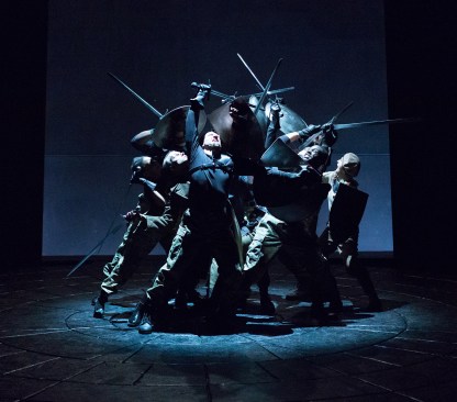 Ensemble in Arden Theatre Company's production of Macbeth. Photo by Mark Garvin.