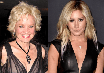 Broadway great Christine Eberole (left) did not present a Tony Award; non-entity Ashley Tisdale (right) did.