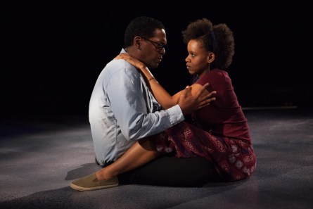 Linday Smiling and Aimé Donna Kelly in Moon Man Walk (photo by Kate Raines)