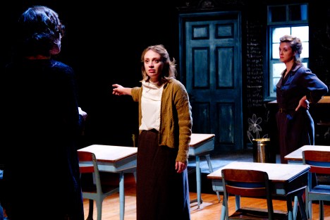 Mary Lee Bednarek, Emilie Krause, and Jenna Horton in The Children's Hour. (Photo by Dave Sarrafian)