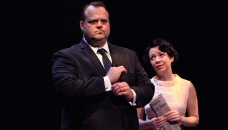 Scott Greer and Amanda Schoonover in Rizzo. (Photo by Paola Nogueras)