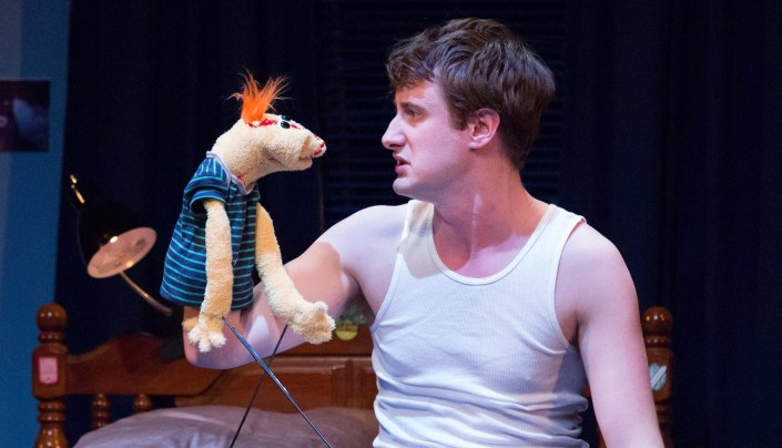 Aubie Merrylees with his alter ego Tyrone 2