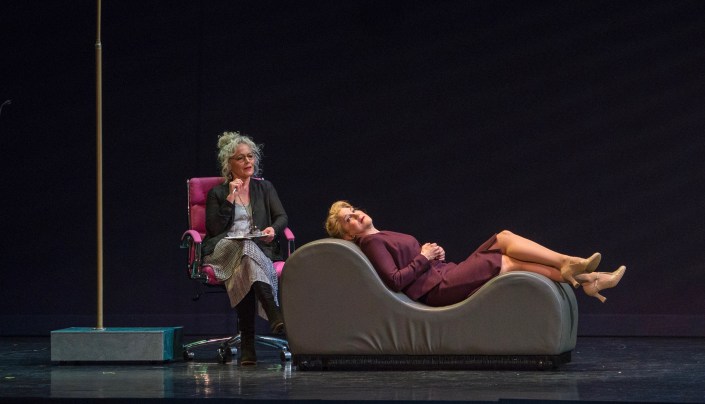 Amy Irving and Victoria Clark in MasterVoices Lady in the Dark photo by Richard Termine